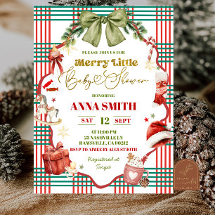 Convite Chuva de Arco de Natal Caprichoso Chuveirinho de B