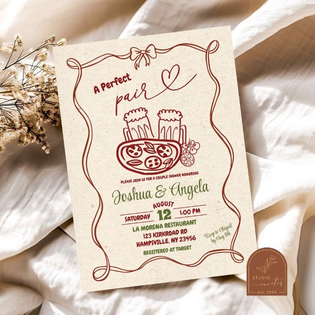 Convite Chuva de Arroz para Casal Par Perfeito Casamento (Criador carregado)