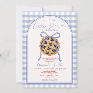 Convite Chuva de Bebê Berry Um Pequeno Bolo de Corte Está