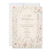 Chuva de Bebê Boho Flor de Campo Aquarela