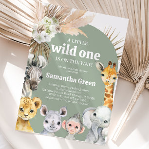 Convite Chuva de Bebê Boho Wild One