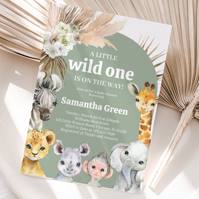 Convite Chuva de Bebê Boho Wild One (Criador carregado)