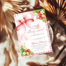 Chuva de Bebê Coquette Rosa Doce Morango