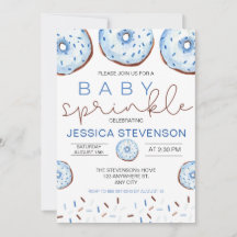 Chuva de Bebê de Rosquinhas em Aquarela 