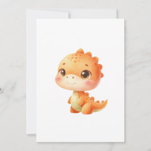 Convite Chuva de Bebê Dinossauro Neutro em Breve