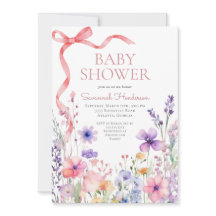 Chuva de Bebê Fita Rosa Flor Silvestre