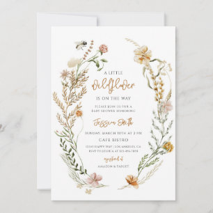 Convite Chuva de Bebê Flor Silvestre Boho