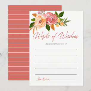 Convite Chuva de bebê floral em aquarela Dicas para a Mamã