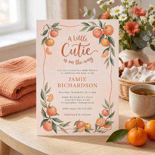Convite Chuva de Bebê Little Cutie Citrus