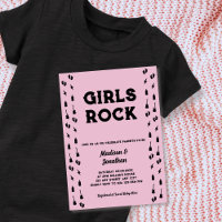 Chuva de Bebê Menina de Guitarra Rock N Roll