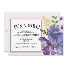 Chuva de Bebê Menina Floral Roxo Amarelo Rosa Jard