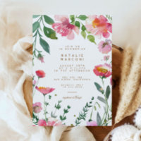 Chuva de Bebê Menina Jardim Flores Rosa Moderno