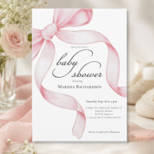 Chuva de Bebê Menina Laço Coquete Rosa Elegante