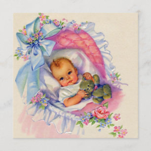 Convite Chuva de Bebê Menina Pastel Rosa