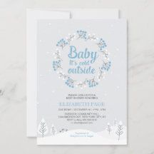 Chuva de Bebê Menino Tema Natal, Azul e Cinza