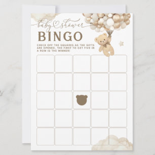 Convite Chuva de Bebê Neutro com Balões Jogo de Chá de Beb