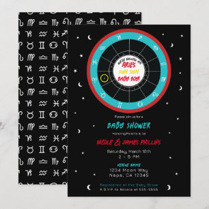 Convite Chuva de Bebê Personalizada de Astrologia Signo So