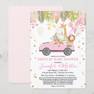 Convite Chuva de Bebê Virtual Drive By Baby Shower