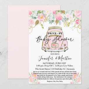 Convite Chuva de Bebê Virtual Drive By Baby Shower
