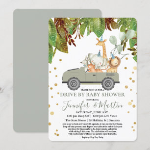 Convite Chuva de Bebê Virtual Drive By Baby Shower
