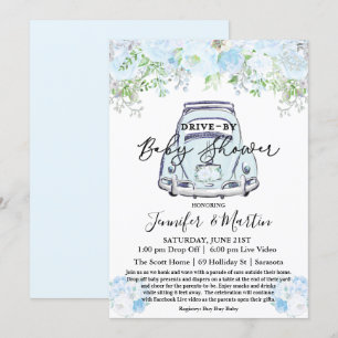 Convite Chuva de Bebê Virtual Drive By Baby Shower