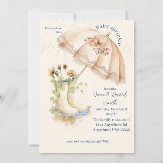 Convite Chuva de Bênçãos para Bebê