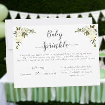 Chuva de Bênçãos para Bebê Elegante com Rosas Bran