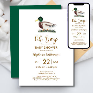 Convite Chuva de Bênçãos para o Pequeno Pato Mallard