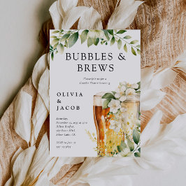 Convite Chuva de Bolhas e Cerveja para Casais