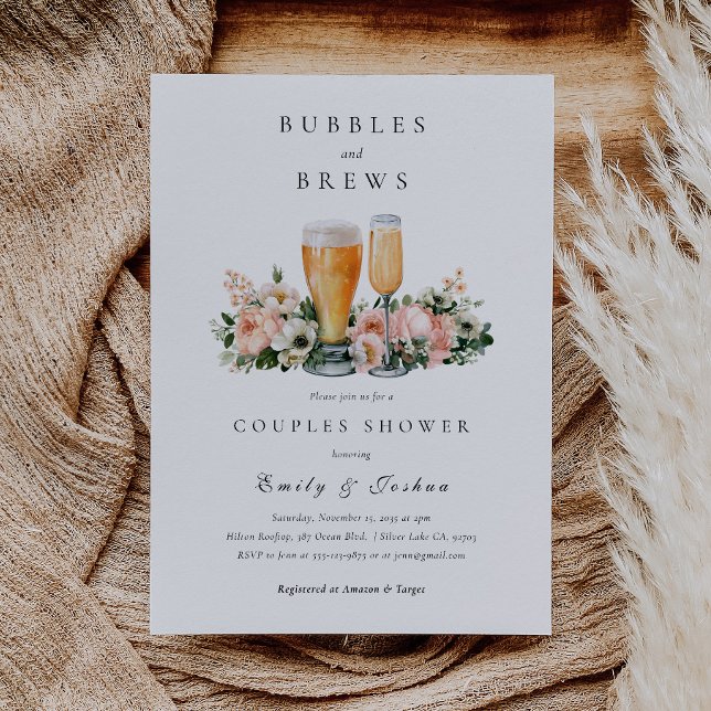 Convite Chuva de Bolhas e Cervejas para Casais (Criador carregado)