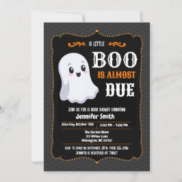 Convite Chuva de Boo Está Quase Chegando Chuveiro de Bebê 