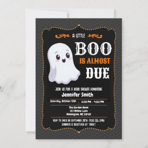 Convite Chuva de Boo Está Quase Chegando Chuveiro de Bebê