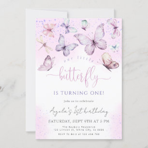 Convite Chuva de Borboletas Nossa Pequena Borboleta Baby S
