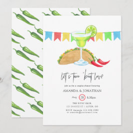 Convite Chuva de Casal Fiesta Mexicana Taco 'bout Amor