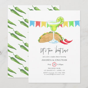 Convite Chuva de Casal Fiesta Mexicana Taco 'bout Amor