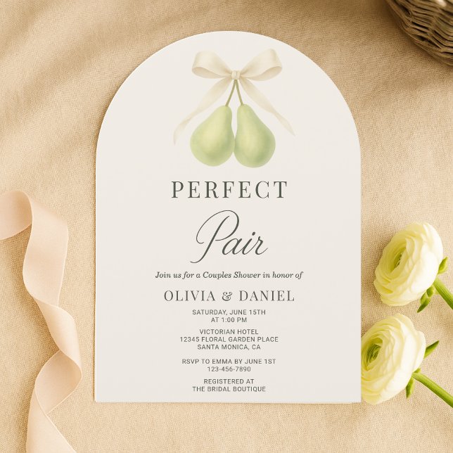 Convite Chuva de Casal Par Perfeito Elegante (Criador carregado)