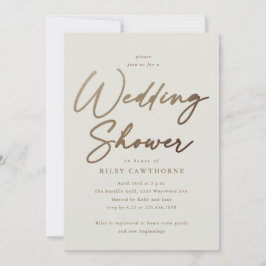 Convite Chuva de Casamento de Casais com Roteiro de Ouro S
