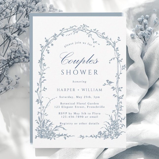 Convite Chuva de Casamento de Casais de Jardim de Arco Bot (Criador carregado)