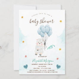 Convite Chuva de Cordeirinhos Baby Shower