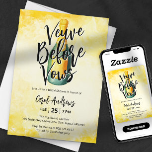 Convite Chuva de Cores Antes dos Votos de Noiva