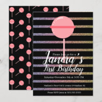 Chuva de Cores Pirulito Doce Barra Primeiro Aniver