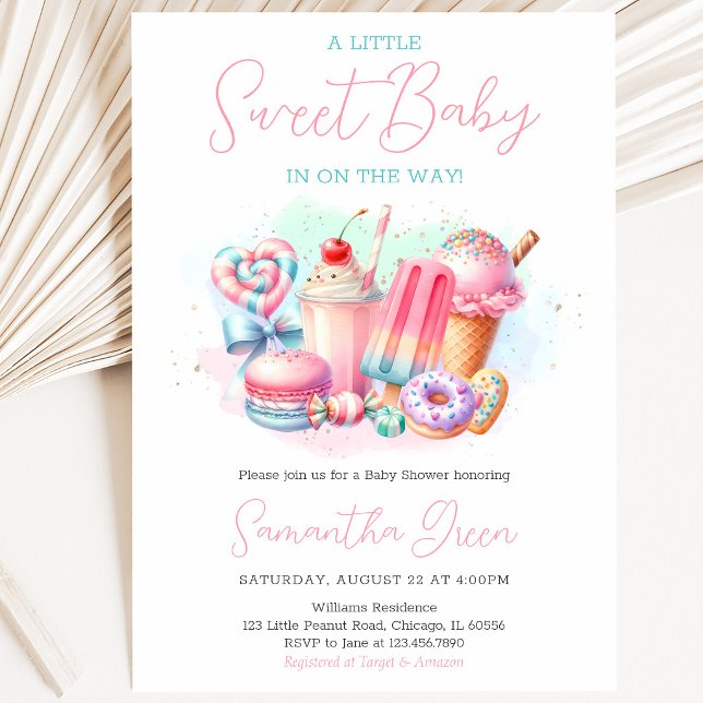 Convite Chuva de Doçura Baby Shower (Criador carregado)