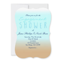 Chuva de Engajamento com Aquarela Elegante Ombre d