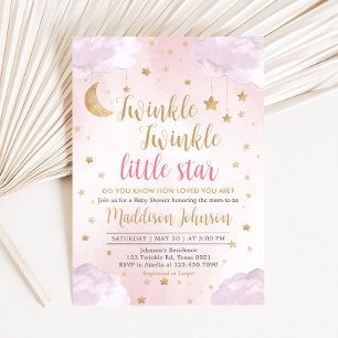 Convite Chuva de Estrelas Baby Shower