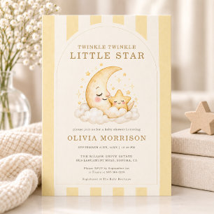 Convite Chuva de Estrelas Baby Shower
