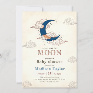 Convite Chuva de Estrelas da Moda Sobre o Chá de Bebê da L