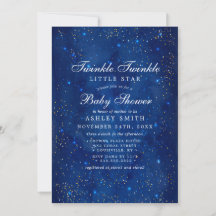 Chuva de Estrelas Galáxia Aquarela Chá de Bebê