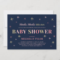 Chuva de Estrelas Menina Chá de Bebê