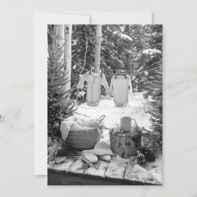 Convite Chuva de Festa Florestal | Tema Rústico (Frente)