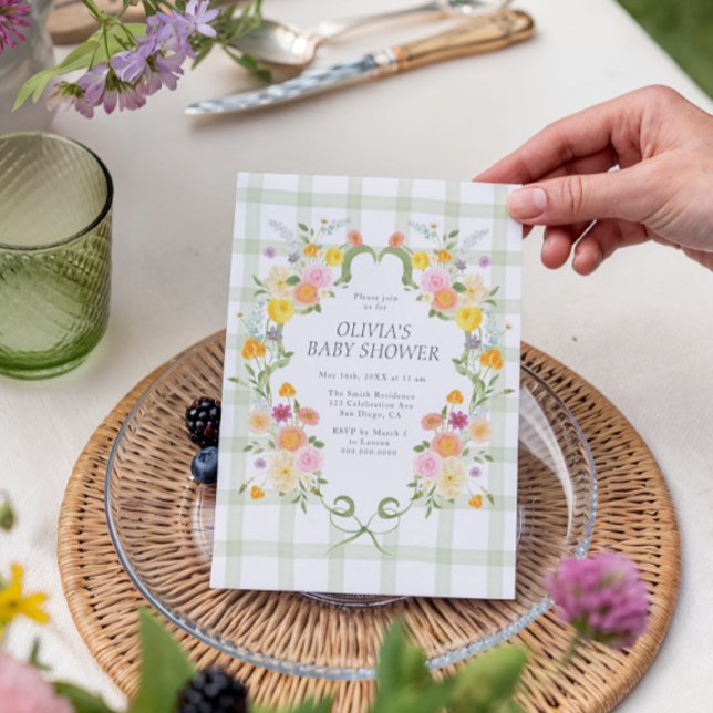 Convite Chuva de Flores Baby Shower (Criador carregado)